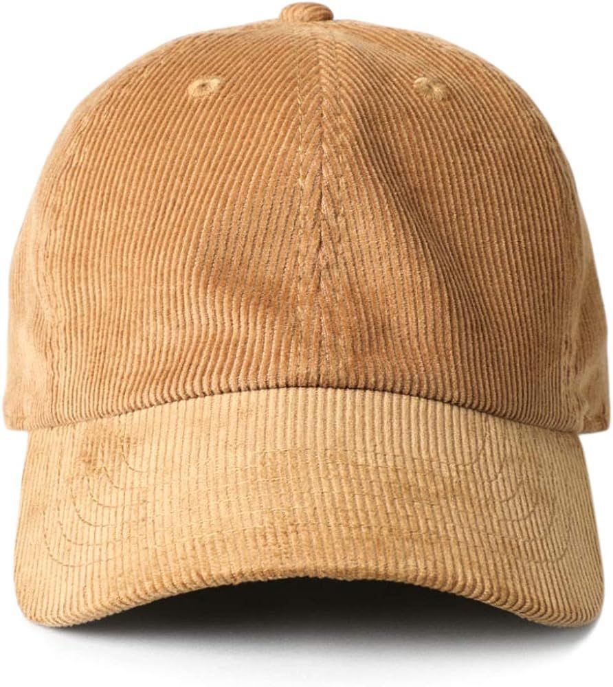 MIRMARU Classic Corduroy Cotton Baseball Caps Vintage Low Profile Dad Hat with Adjustable Strap with | Amazon (US)
