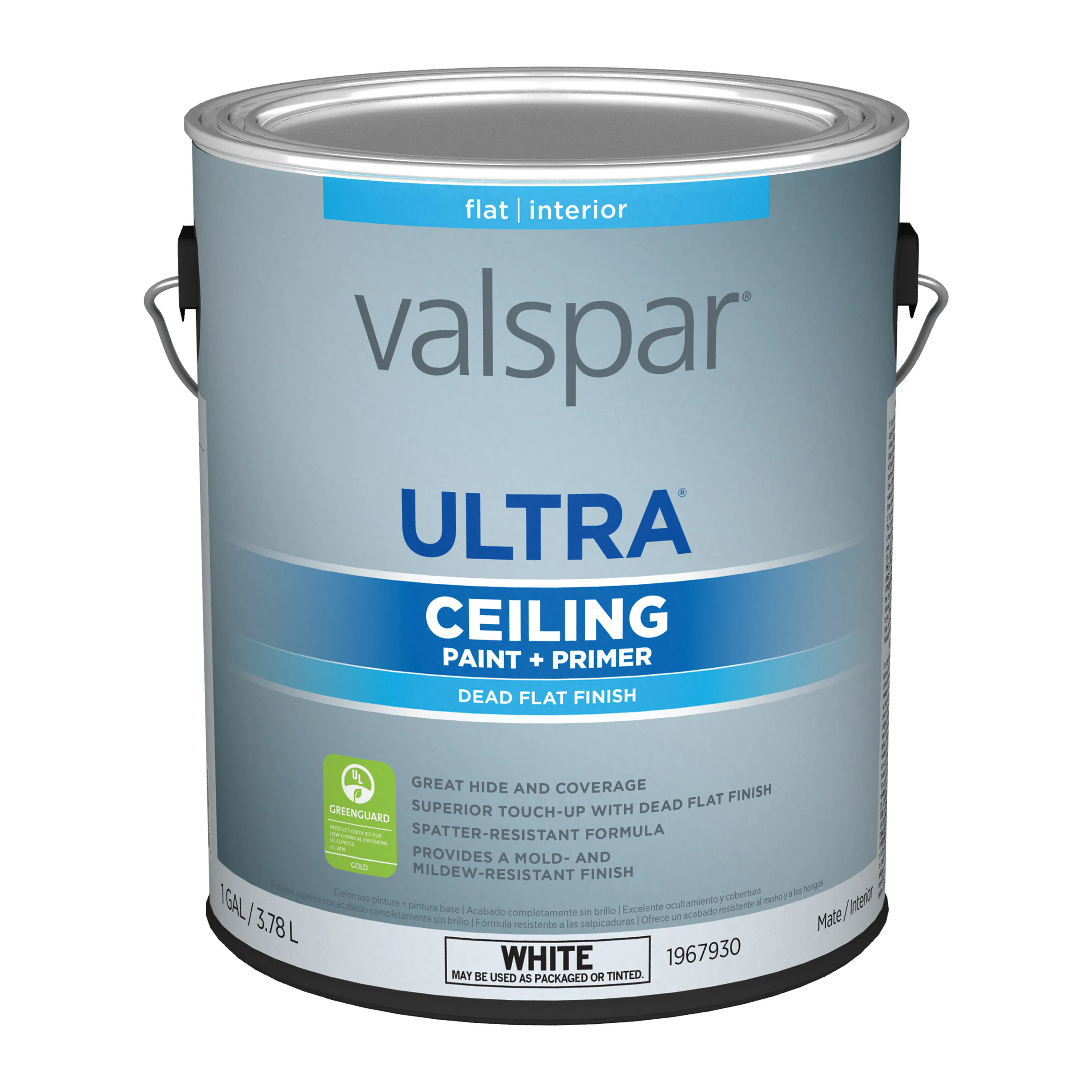 Valspar Ultra Flat Ceiling white Ceiling Paint Paint and Primer ( 1-gallon ) | Lowe's
