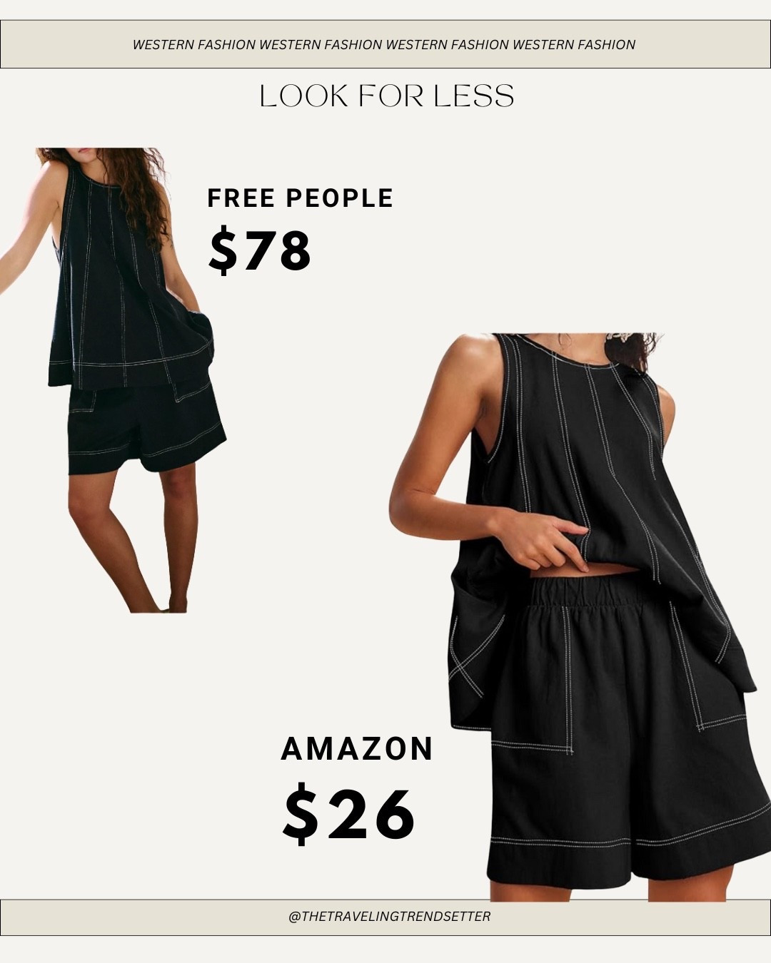Two  piece set from Amazon - free people / summer black tank and shorts / resort wear - lounge set - look for less / casual comfy summer outfit 

#LTKFindsUnder50 #LTKTravel #LTKSaleAlert