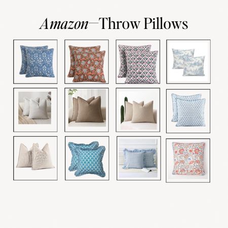 Amazon Throw Pillows!