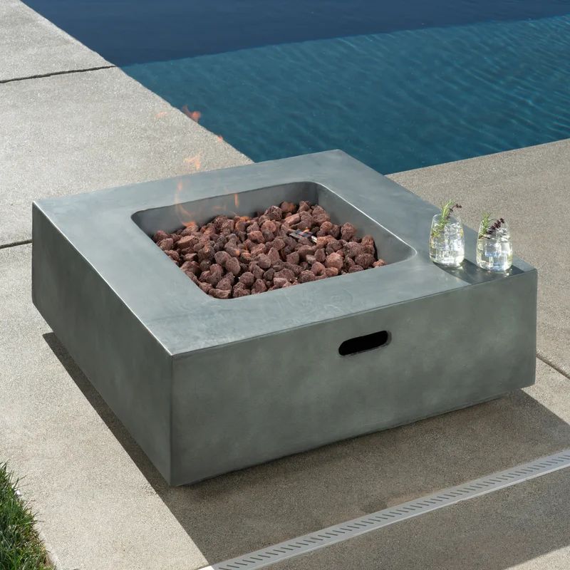 Aeilt Concrete Propane Fire Pit Table | Wayfair North America