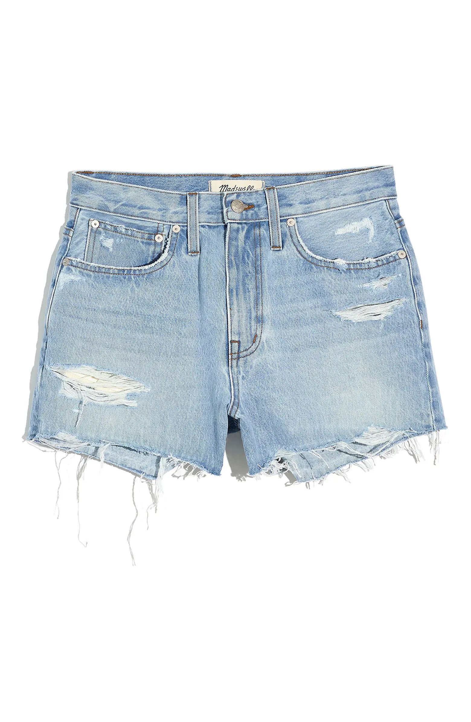 Madewell Ripped Edition Relaxed Denim Shorts | Nordstrom | Nordstrom