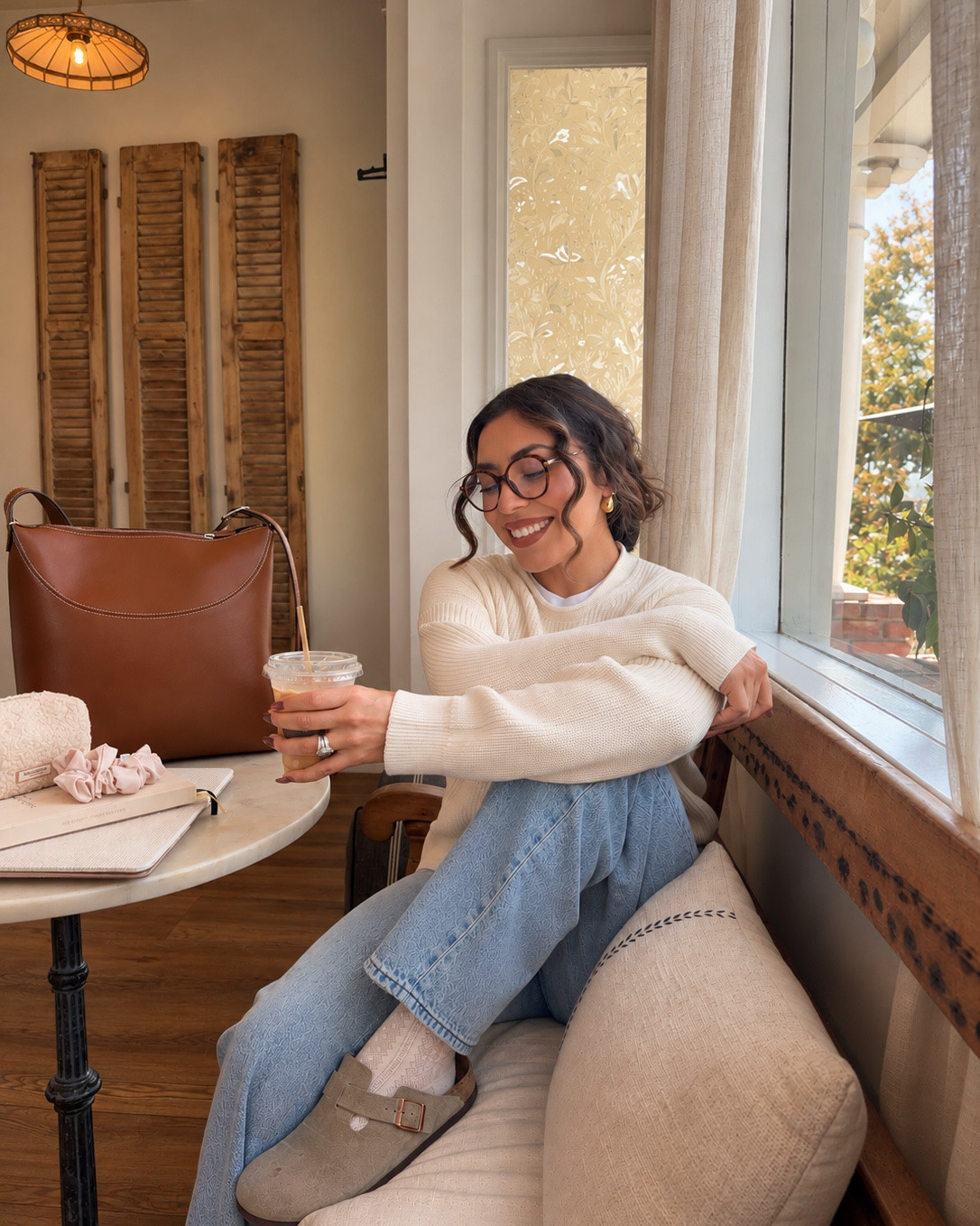 a cozy autumn outfit 
—
wearing size small in sweater and 27 in jeans

#LTKootd #LTKgrwm #LTKMidsize