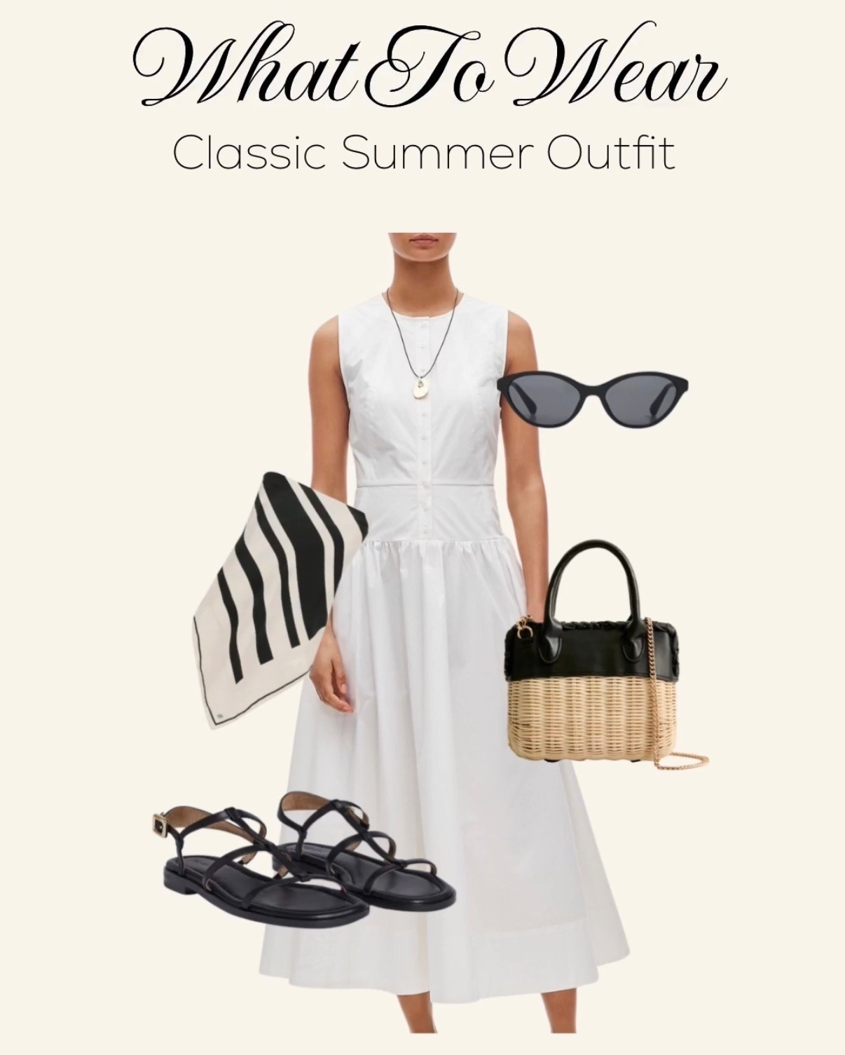 A chic and classic look for spring and summer. Drape the scarf around your shoulders or tie it around your waist like a belt- big trend right now!

#LTKootd #LTKTravel #LTKSaleAlert