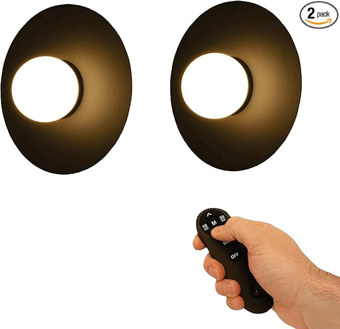 B&R Lighting Wireless Battery Operated Wall Sconce Light (2 Pack)– Magnetic and Rechargeable Wa... | Amazon (US)