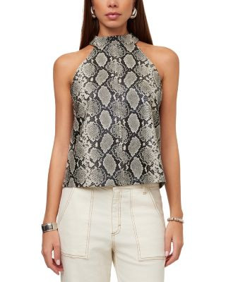 Fifteen Twenty Alexis Faux Leather Top | Bloomingdale's (US)
