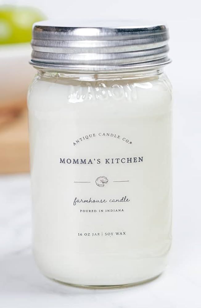 Antique Candle Co.® Momma's Kitchen 16 Ounce Soy Wax Candle, 80 Hour Burn Time, Cotton Wick, Mas... | Amazon (US)