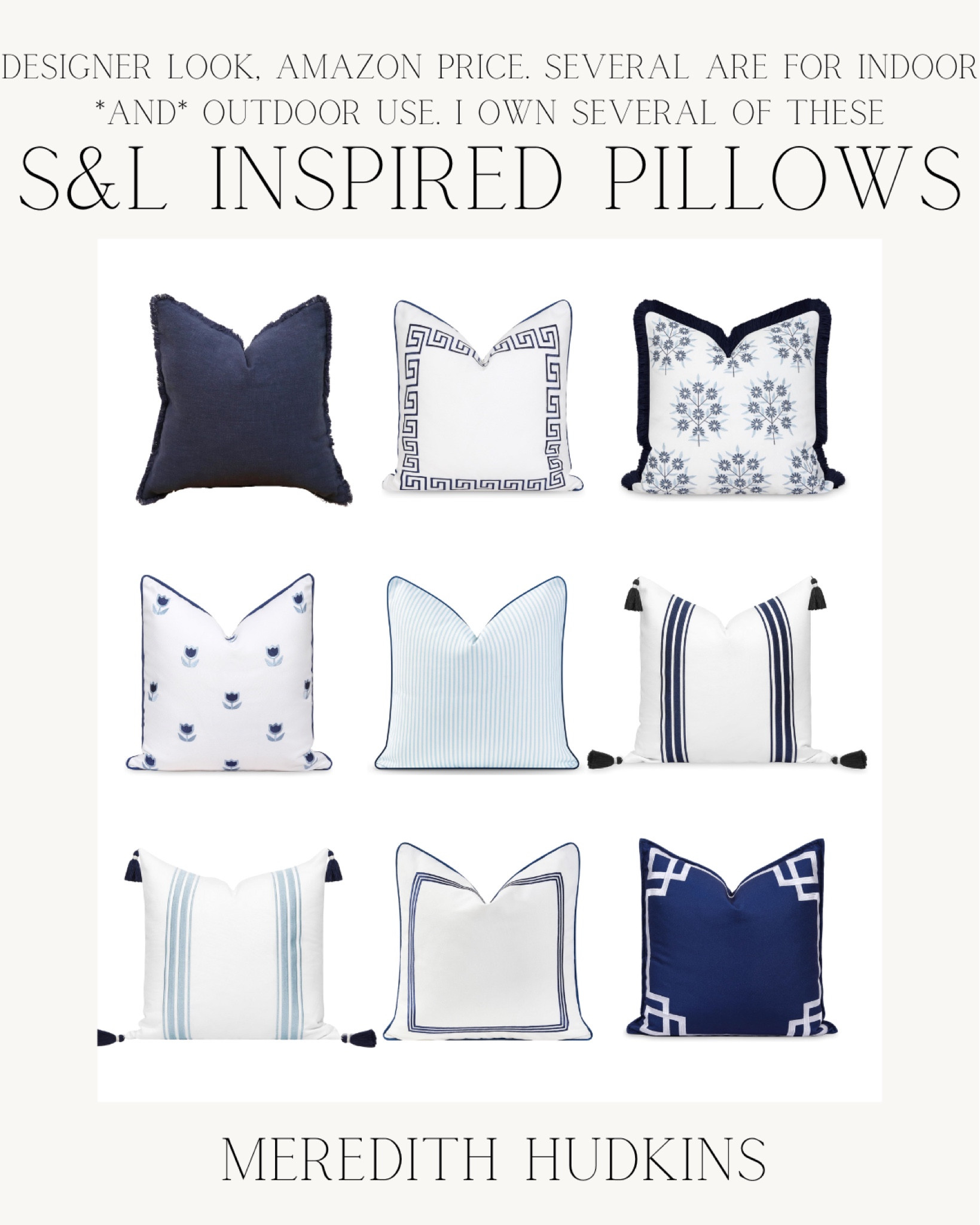 Designer look for less high-end look for less throw pillow, accent, pillow, preppy home, classic style, blue and white home, coastal home decor, traditional home, timeless, home, decor, Meredith Hudkins, blue pillow, navy blue pillow, blue and white pillows, pillow, pillow, pillow, cover, striped pillow euro pillow, 

#LTKHome #LTKFindsUnder50 #LTKSaleAlert