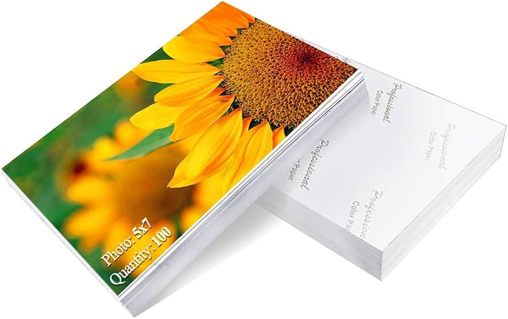 Photo Paper 5x7 inch High Glossy Paper 100 Sheets | Amazon (US)