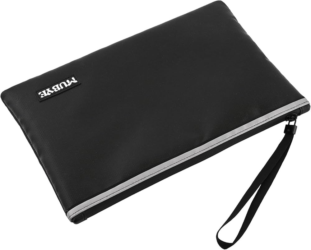Fireproof Waterproof Money Document Bag - Safe Zipper Bags with Reflective Strip, Fire & Water Pr... | Amazon (US)