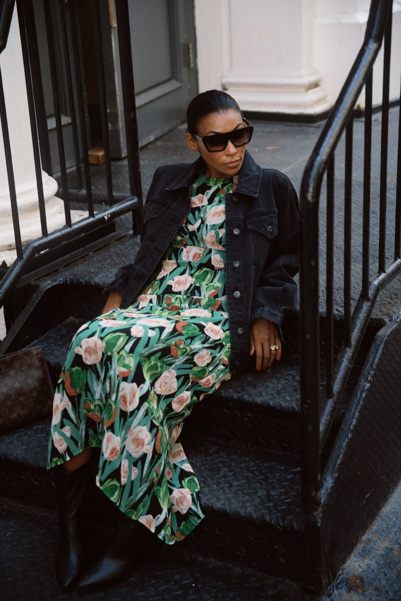 Fall fashion, dress and boots, denim jacket 

#LTKfindsunder100 #LTKfindsunder50 #LTKstyletip