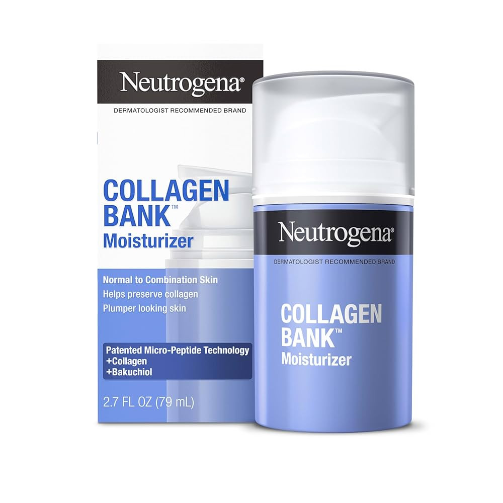 Neutrogena Collagen Bank Face Moisturizer, Larger Size Anti-Aging Face & Neck Collagen Cream, Bak... | Amazon (US)