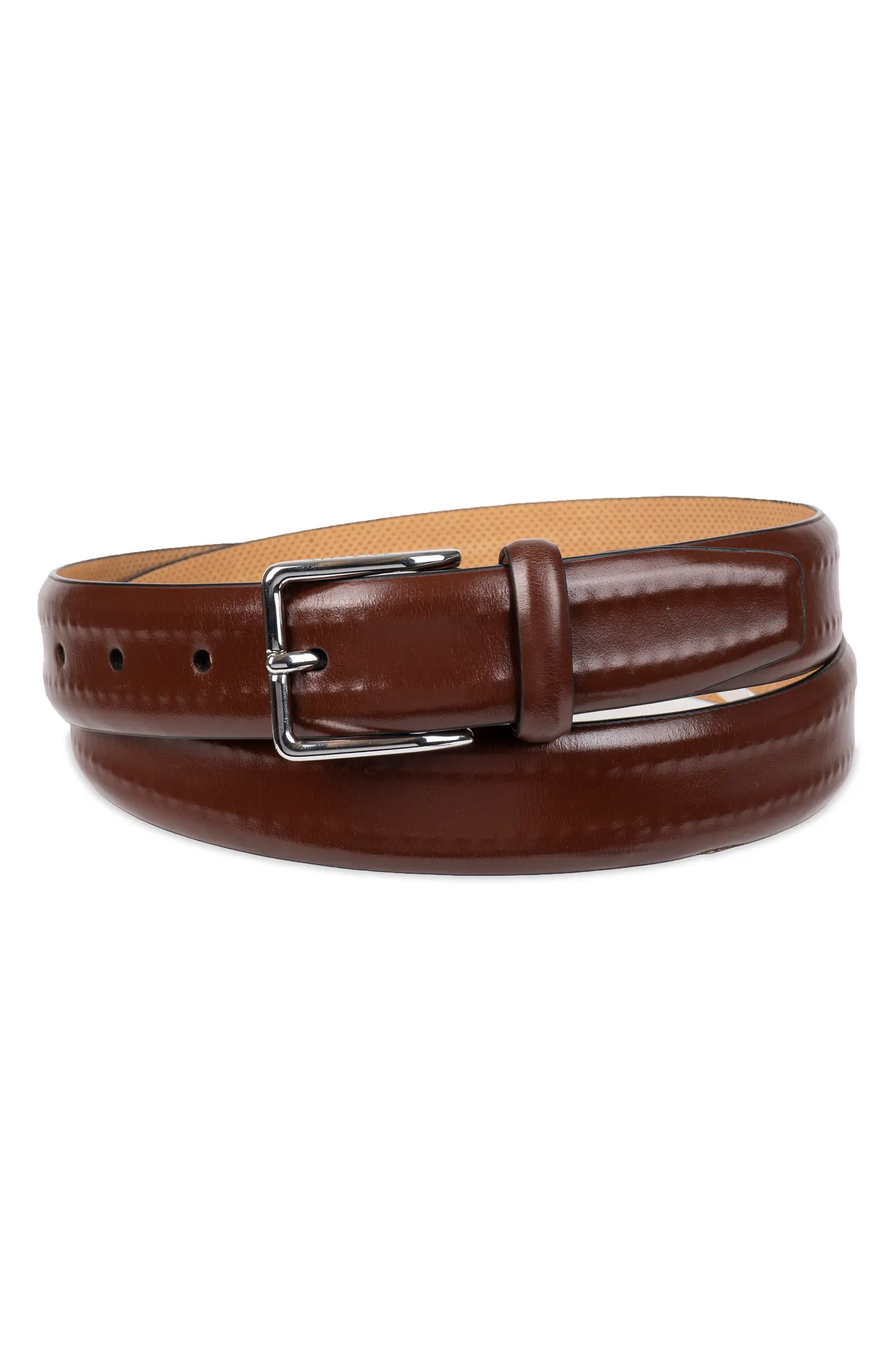Cole Haan Hidden Stitch Leather Belt | Nordstrom | Nordstrom