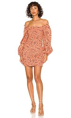 Free People Smock it to Me Mini in Apricot Combo from Revolve.com | Revolve Clothing (Global)