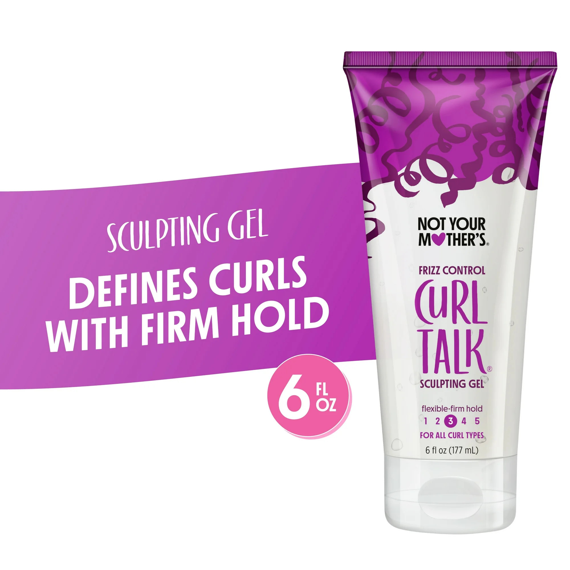 Not Your Mother's Curl Talk Frizz Control Sculpting Hair Gel, Flexible-Firm Hold, 6 fl oz - Walma... | Walmart (US)