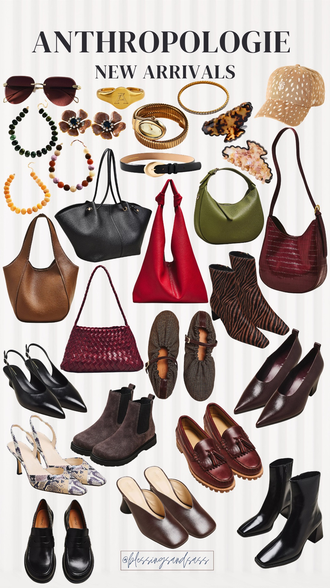 Anthropologie new arrivals are so good right now! I pulled together the bags, shoes, jewelry, and little extras that caught my eye. The burgundy bags and animal print boots would be such fun additions to a fall outfit. 🤎

Anthropologie new arrivals, fall accessories, fall bags, fall shoes, ankle boots, loafers, jewelry

#LTKSeasonal #LTKWorkwear