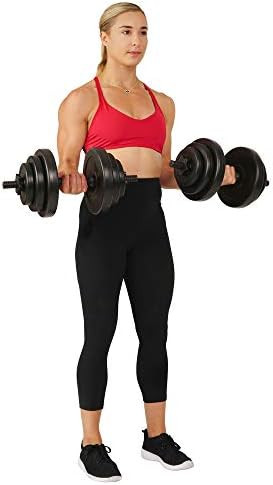 Sunny Health & Fitness Exercise Vinyl 40 Lb Dumbbell Set Hand Weights for Strength Training, Weig... | Amazon (CA)