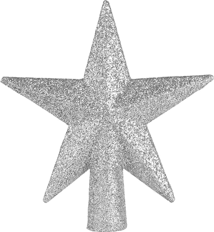 Ornativity Glitter Star Tree Topper - Christmas Small Tabletop Mini Desk Top Decorative Holiday B... | Amazon (US)