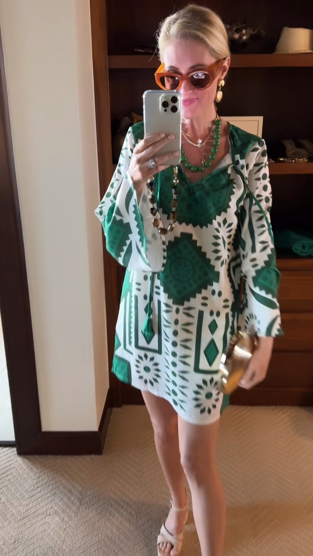 Bold green prints, airy fabric, and an easy silhouette that makes getting dressed on vacation simple.

#LTKootd #LTKdayinmylife