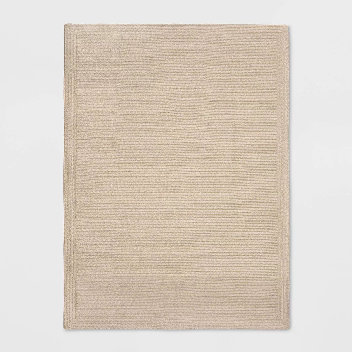 5'x7' Natural Woven Rectangular Braided Outdoor Area Rug Heathered Cream - Threshold™ | Target