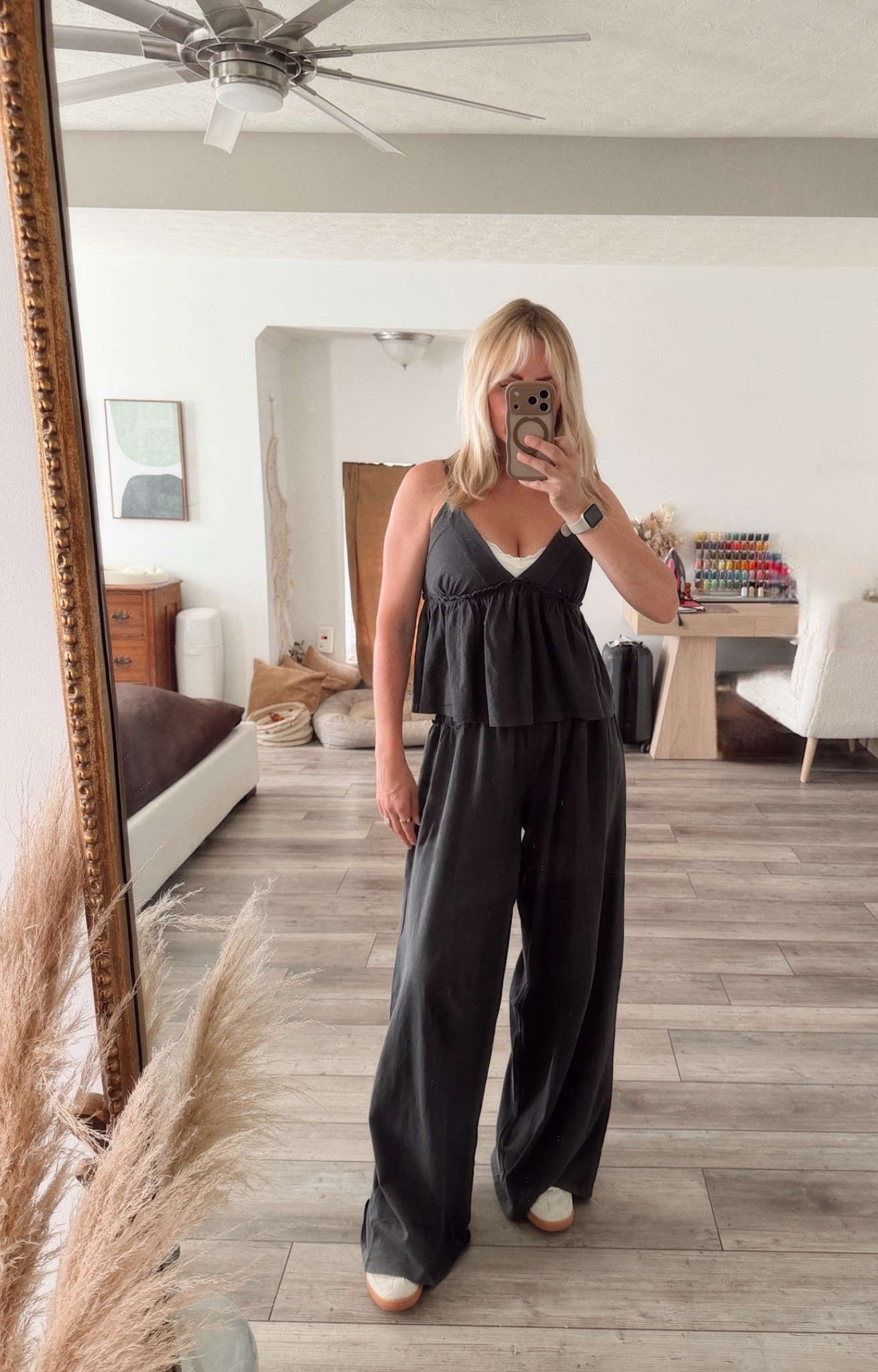 I will be living in this aerie set all summer! 😍 sized up to a M in both for a roomier fit but honestly could have stuck with a S and it would have fit fine. It’s great for breastfeeding moms, pregnancy & post partum!

#LTKmomlife #LTKSaleAlert #LTKBump