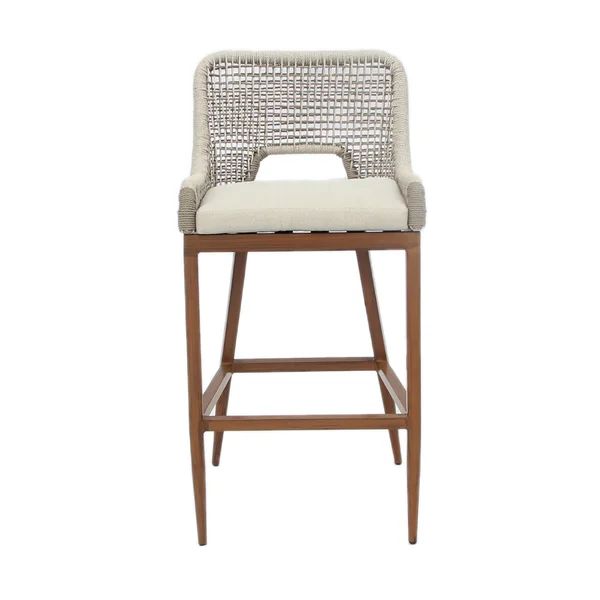 Amari Patio Bar Stool with Cushion | Wayfair North America