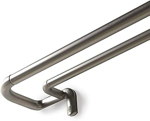 Amazon.com: Umbra Twilight Double Curtain Rod Set, 48-88", Nickel : Home & Kitchen | Amazon (US)