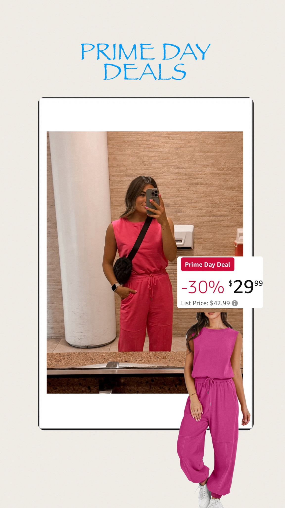 Amazon prime day / pink jumpsuit (small) / free people inspired 

#LTKSaleAlert #LTKStyleTip #LTKFindsUnder50