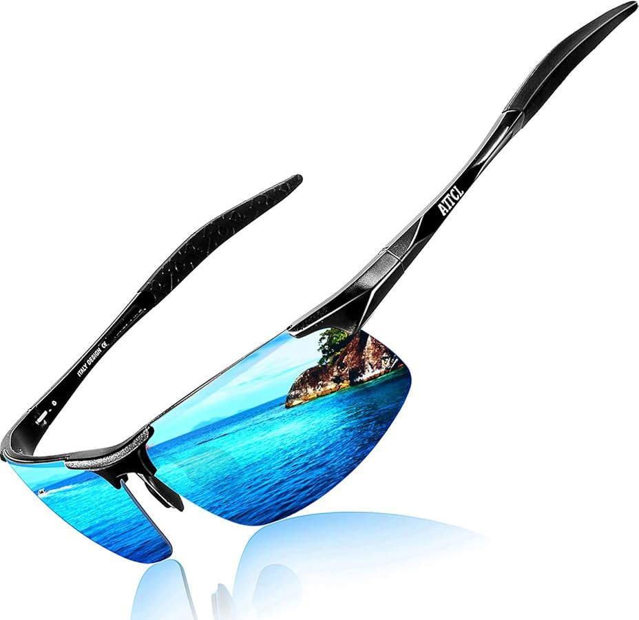 ATTCL Men's Fashion Driving Polarized Sunglasses for Men - Al-Mg metal Ultralight Frame | Amazon (US)