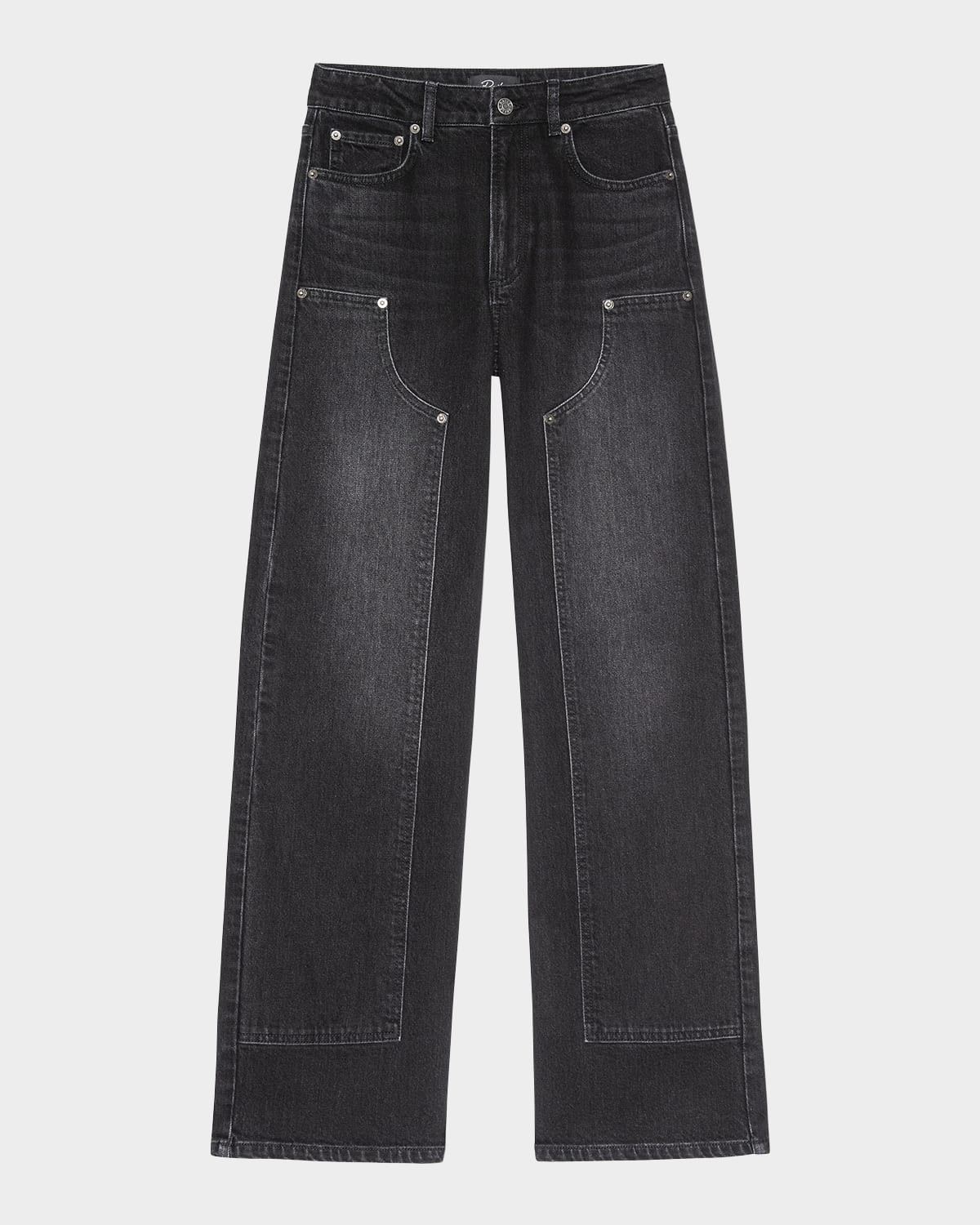 Getty Wide Workwear Jeans | Neiman Marcus