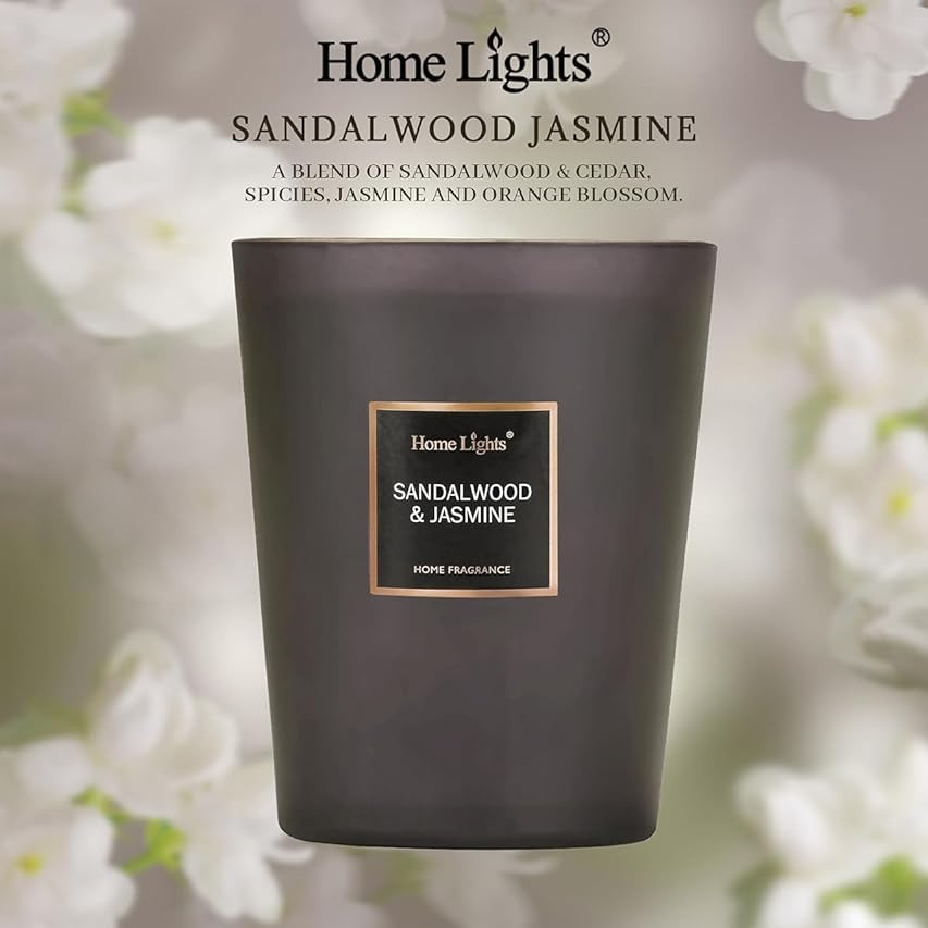 HomeLights Scented Candles | Large Jar Candle- 33.3 Oz. Natural Soy Aromatherapy Candles | Up to ... | Amazon (US)