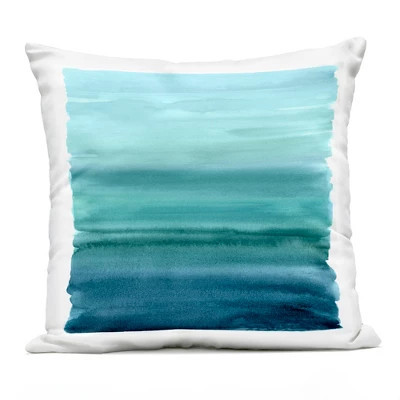 Stupell Industries Brushed Turquoise Gradient Outdoor Decorative Throw Pillow, 18 x 18 | Target
