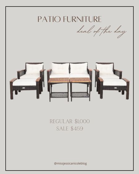 Patio furniture set on sale, target outdoor furniture, rattan patio furniture set, 7 piece 

#LTKHome #LTKSeasonal #LTKSaleAlert