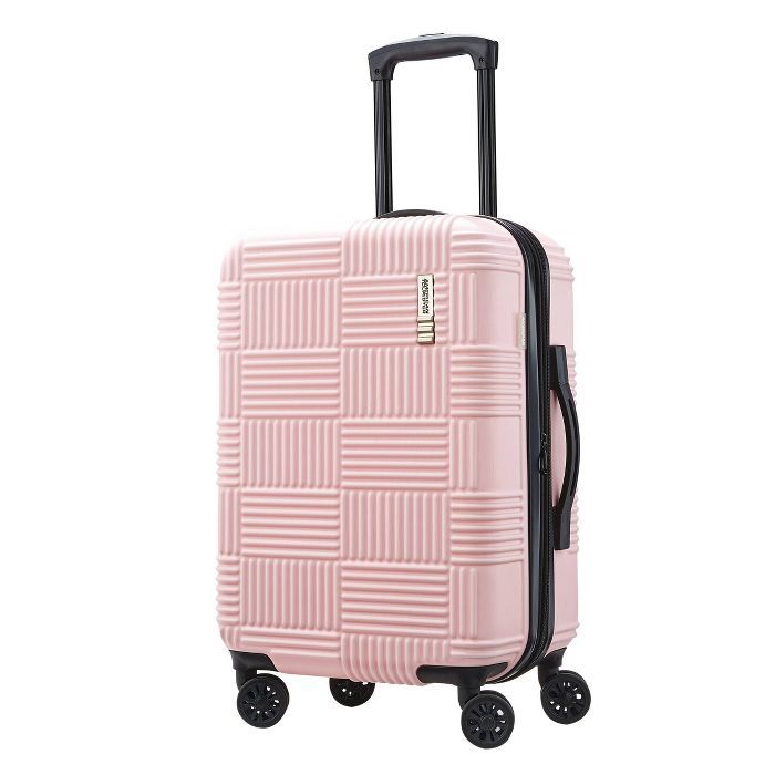 American Tourister 20" Checkered Hardside Carry On Spinner Suitcase | Target