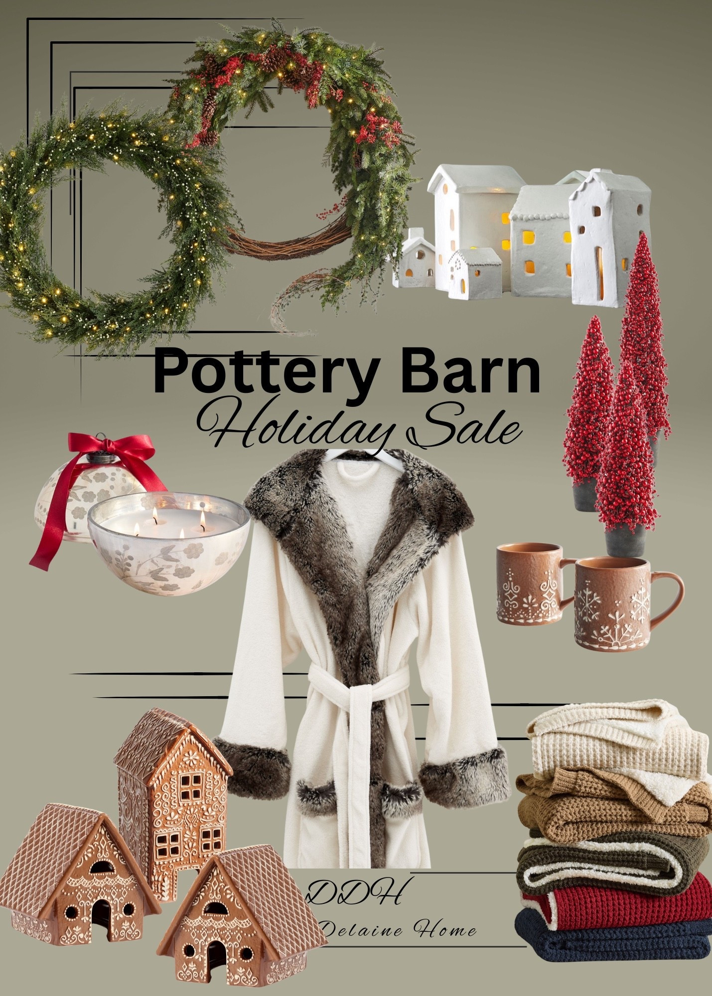 Holiday sale: Pottery Barn. 
Savings on some Christmas decor, throw blankets, candles..and loved gingerbread pieces! 


#LTKHome #LTKSaleAlert #LTKHoliday