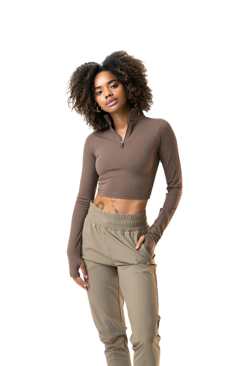 The Refine Cropped Zip - Venture | Balance Athletica
