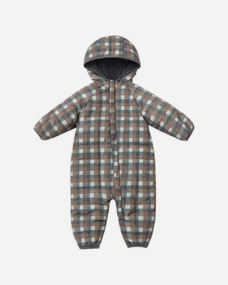 Cedar Puffer Suit Midnight Check | Rylee + Cru