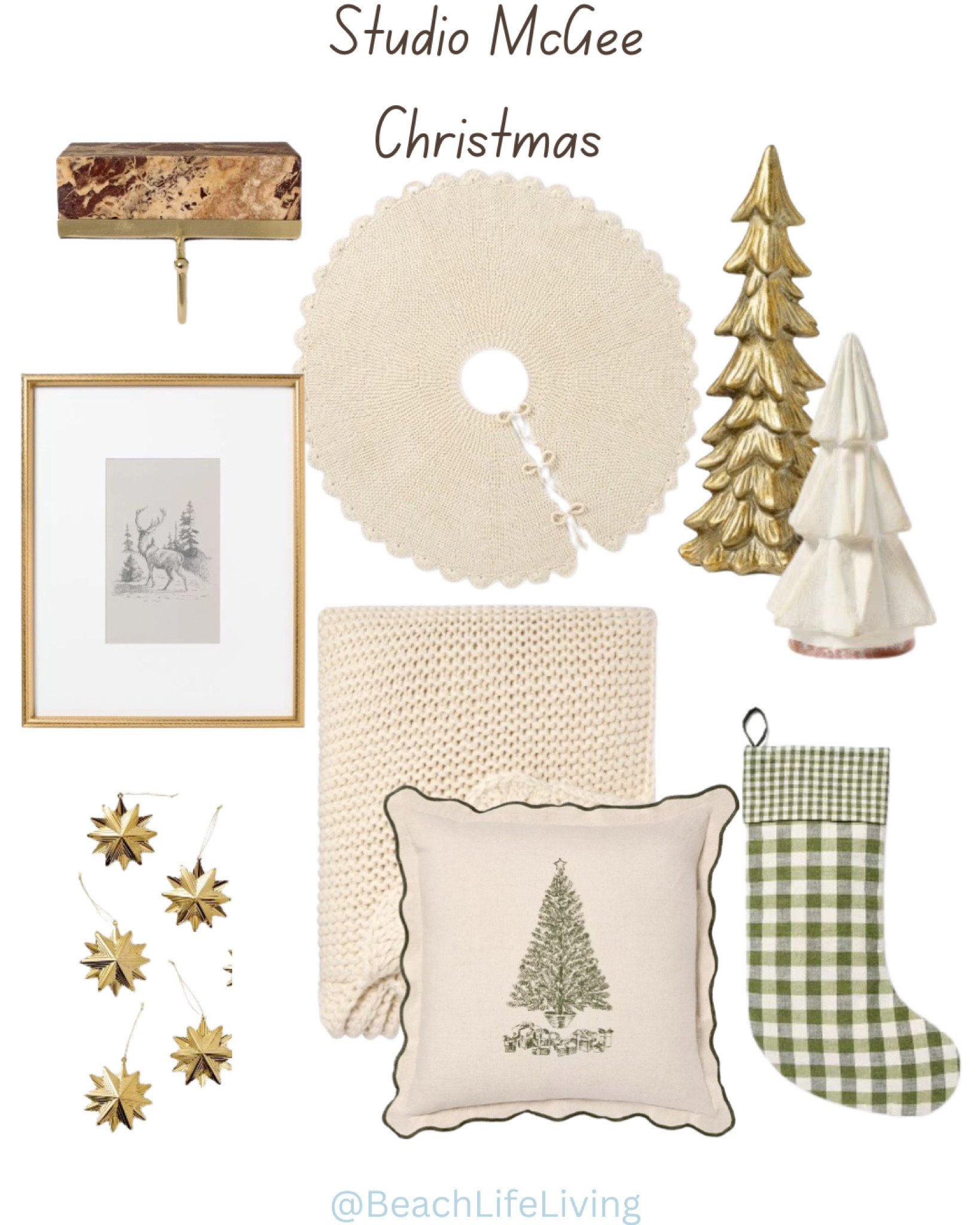 Studio McGee Christmas 
Cream and gold Christmas 

#LTKHome #LTKFindsUnder100 #LTKSeasonal