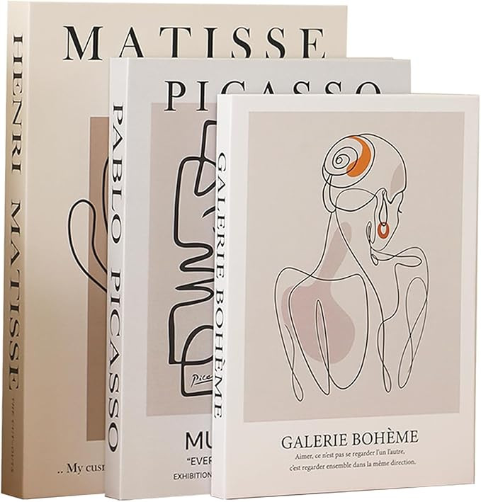 Set of 3 Decorative Books for Home Decor,Stylish Fake Books for Decoration, Aesthetic Decor Books... | Amazon (US)
