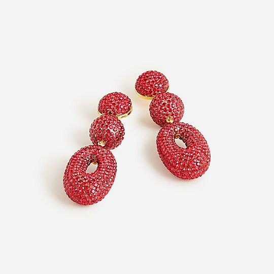 Triple crystal drop earrings | J. Crew US