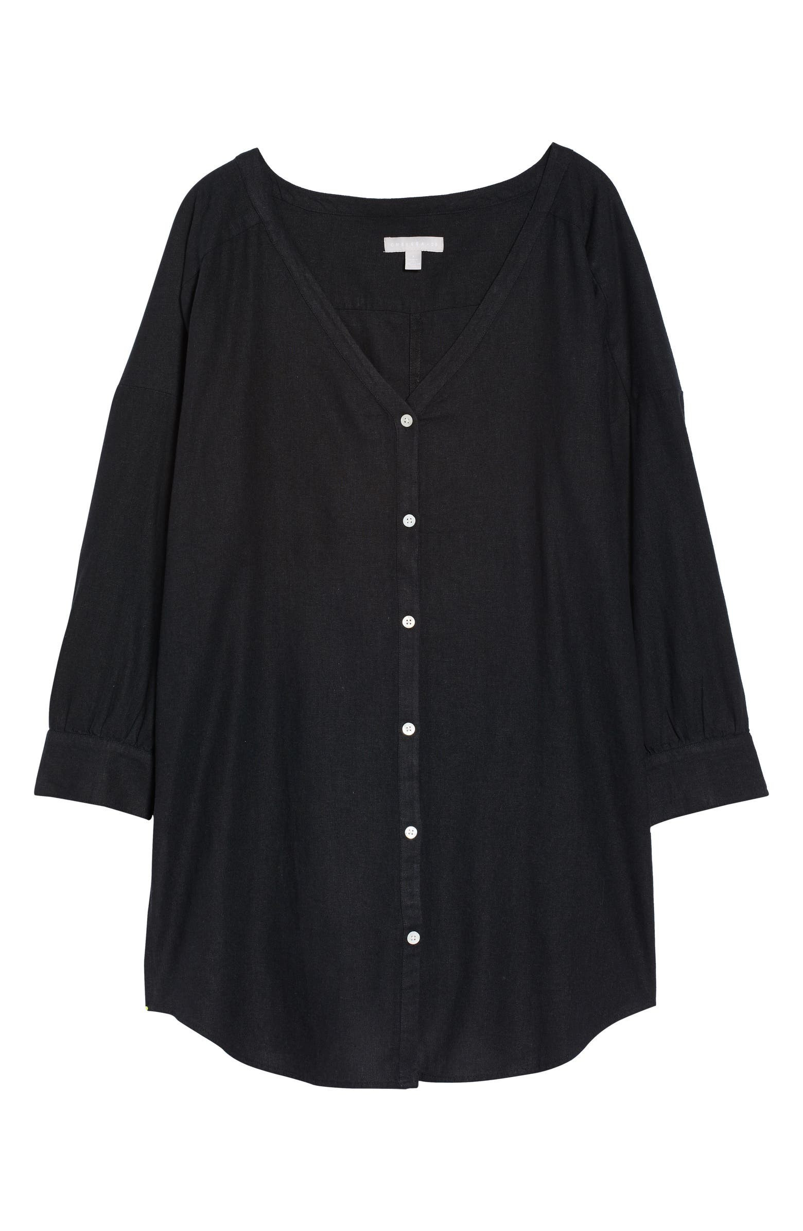Oversize Linen Blend Cover-Up Shirt | Nordstrom