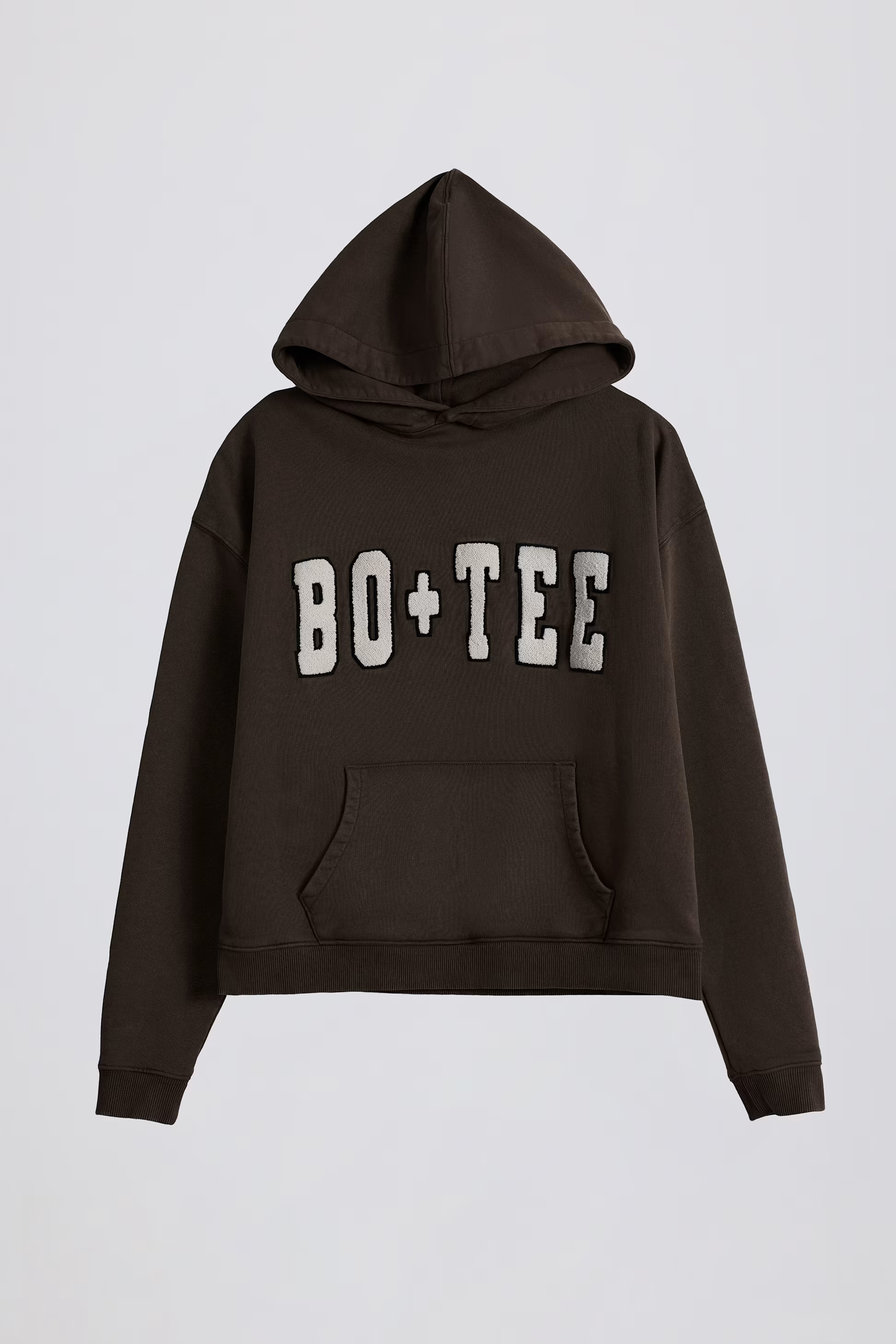 Acid Wash Oversized Hoodie in Brown | Bo&Tee