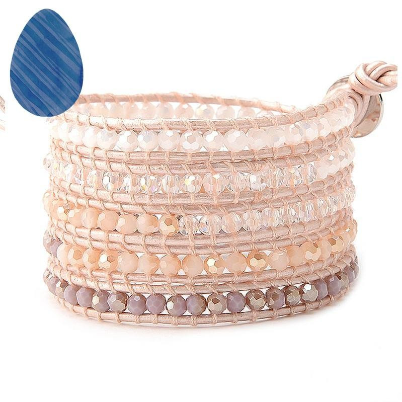 Shades of Peach Crystals on Blush | Victoria Emerson