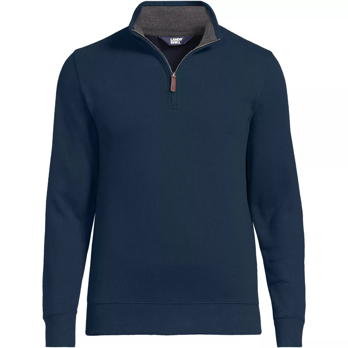 Bedford Rib Quarter Zip Pullover Sweater | Lands' End (US)