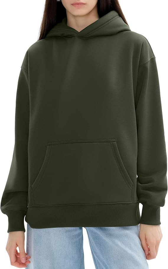 PUMIEY Womens Oversized Hoodies Cozy Fleece Sweatshirt with Pocket Long Sleeve Outfits Tops Fall ... | Amazon (US)