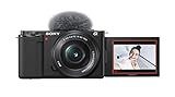 Sony Alpha ZV-E10 - APS-C Interchangeable Lens Mirrorless Vlog Camera Kit - Black | Amazon (US)