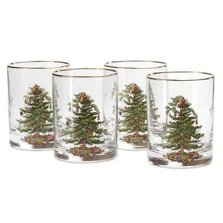 Spode Christmas Tree Double Old Fashioneds Set of 4 - 14 oz | Bed Bath & Beyond