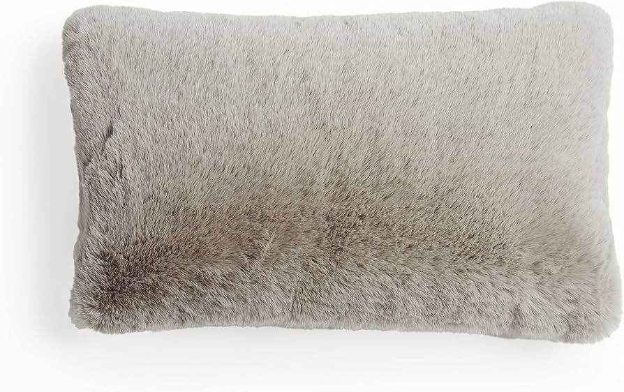 UnHide Squish Lumbar Pillow - Faux Fur Pillow - Extra Soft Throw Pillow - Rectangular Shaped, Pol... | Amazon (US)