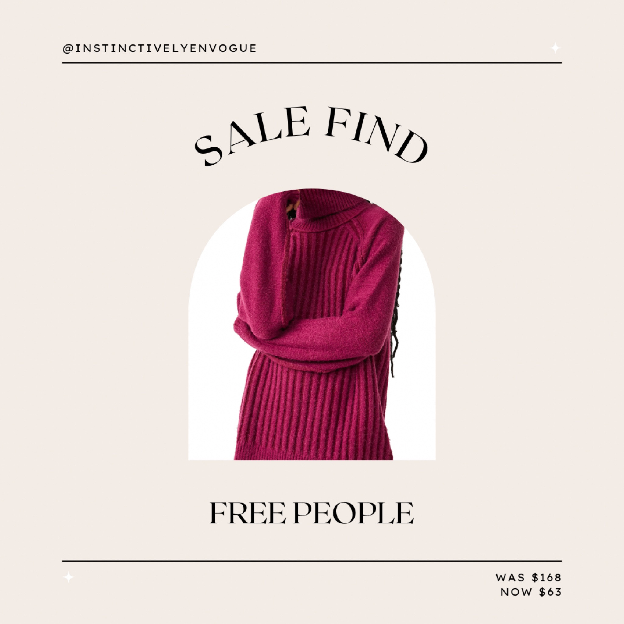 Nordstrom half yearly sale free people big city turtleneck sweater

#LTKunder100 #LTKFind #LTKsalealert