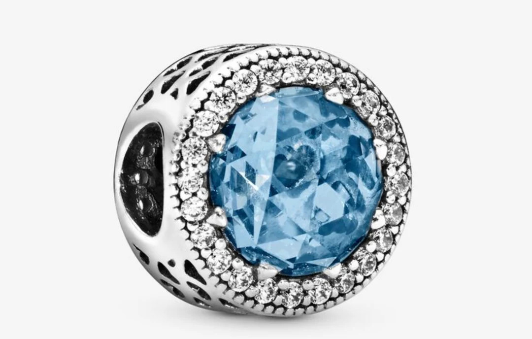 Authentic Pandora Charms,Authentic Pandora Signature, S925 ALE Pandora, Sparkling Sky Blue Charm,... | Etsy (US)